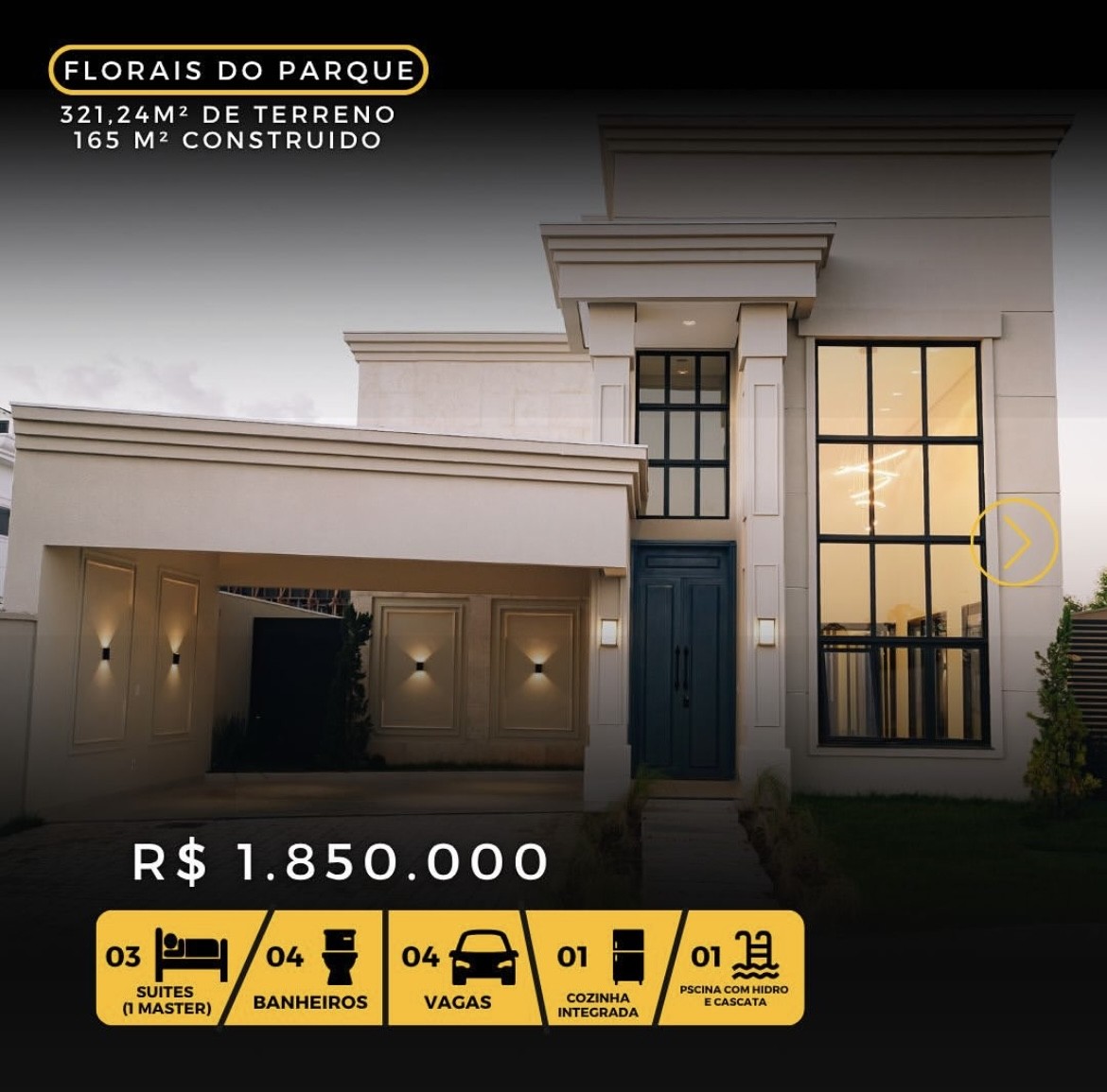 Casa de Condomínio, 3 quartos - Foto 1