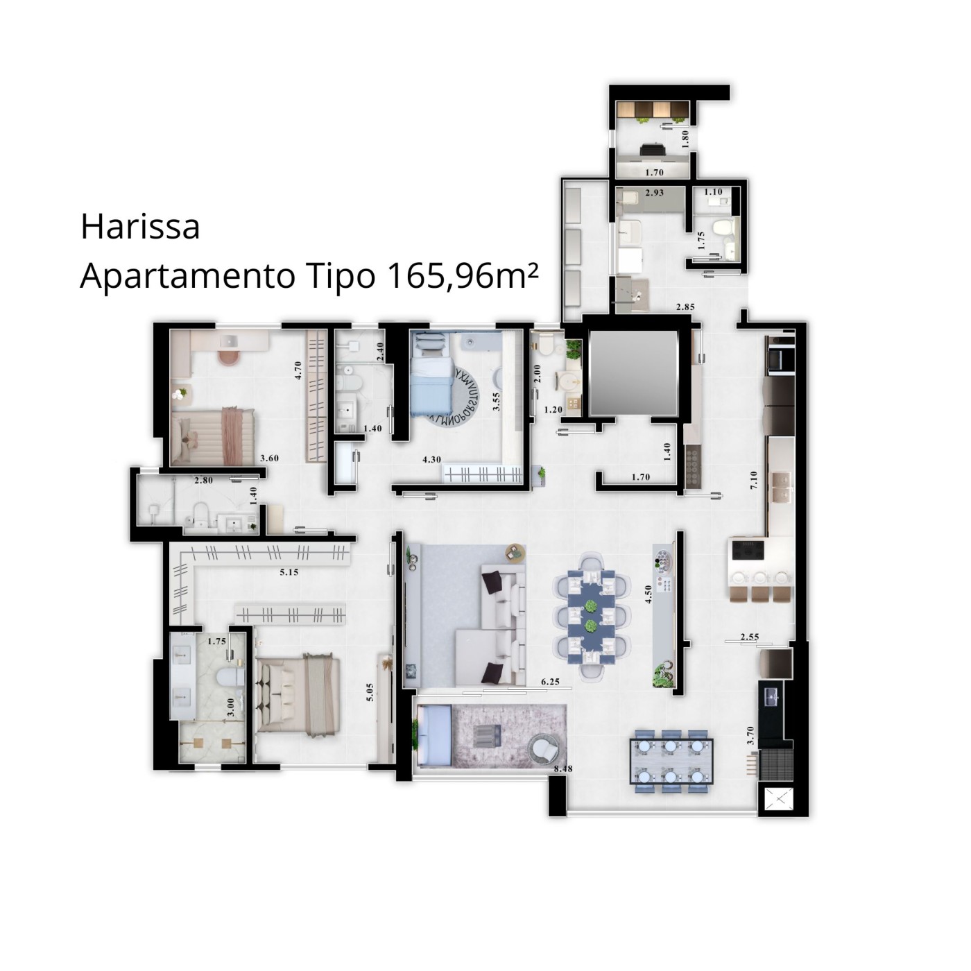 Apartamento, 3 quartos, 165 m² - Foto 3