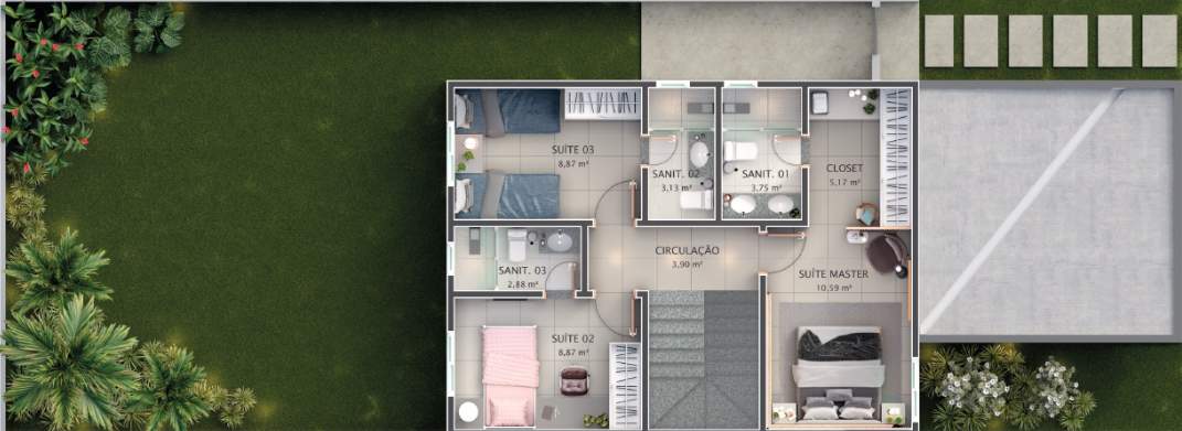 Casa de Condomínio, 3 quartos - Foto 45